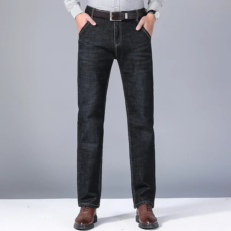 Herren Jeans Klassisch Regular Fit Bequem