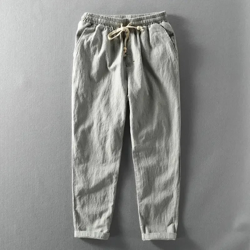 Leinenhose Herren Bequem Leicht Sommer
