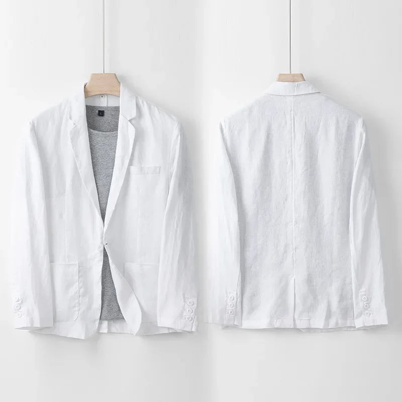 Leinenblazer Herren Leicht Sommer Modern
