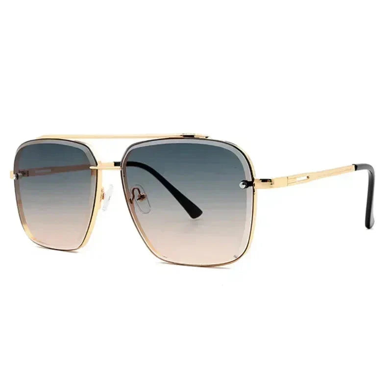 Herren Sonnenbrille Pilotenstil Quadratisch Trendy