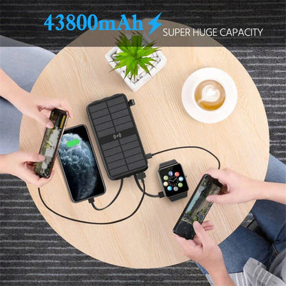 Powerbank 43800mAh Solar Outdoor Reisen Schnellladung
