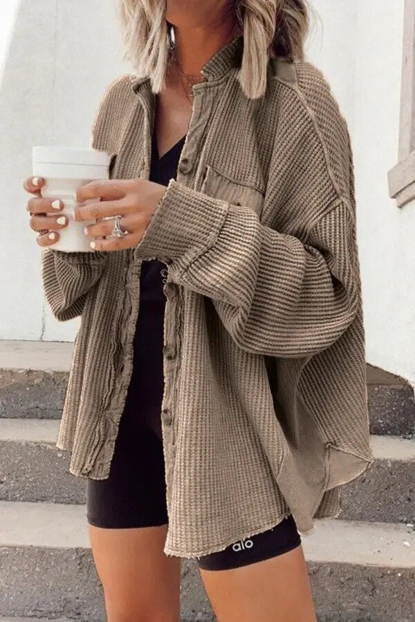 Sommerjacke Lässig Gestrickt Damenjacke - BerlinGlamour