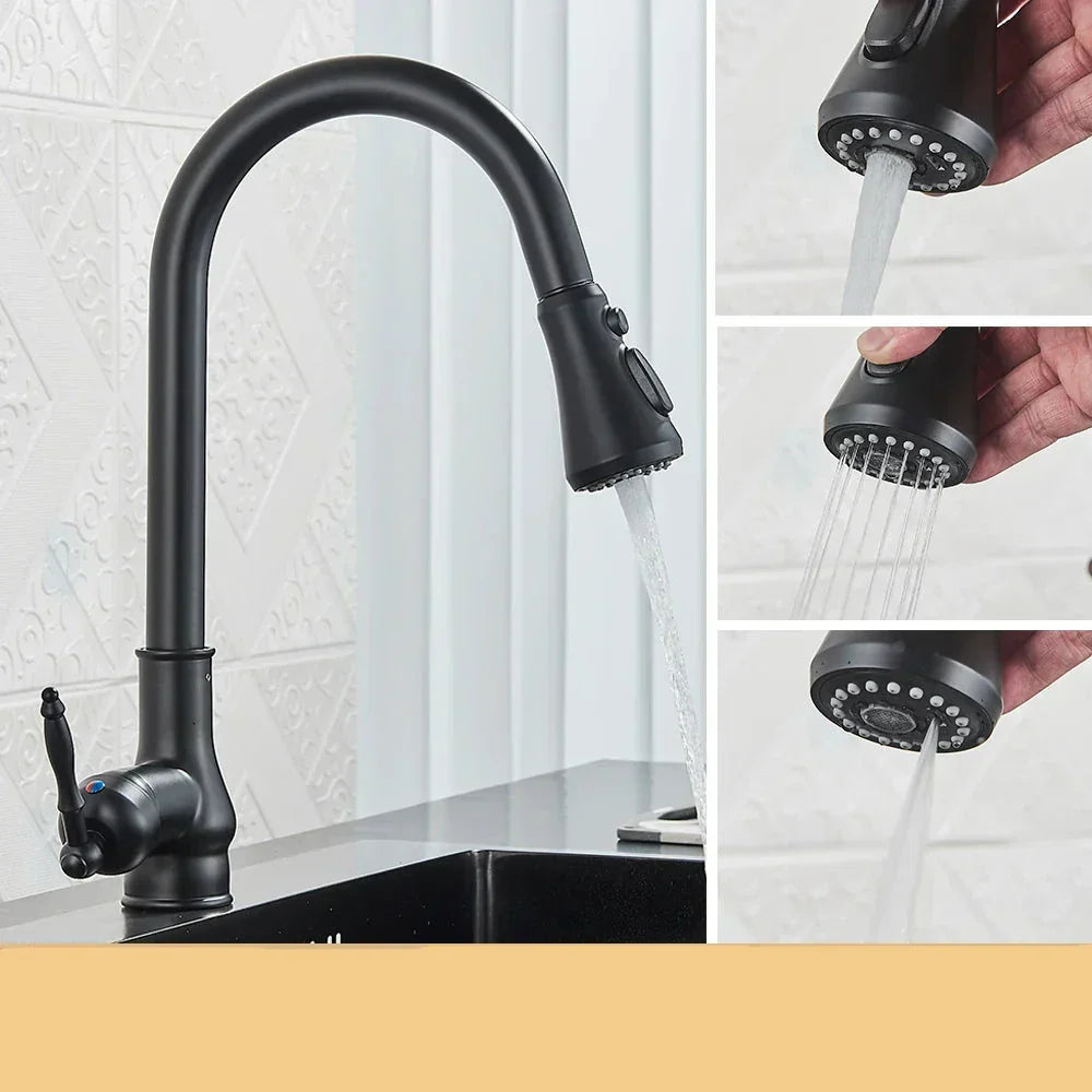 Küchenmischerhahn Vintage Messing Wasserhahn Antik Stil
