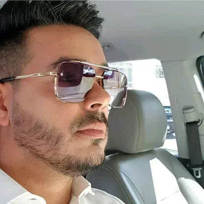 Herren Sonnenbrille Pilotenstil Quadratisch Trendy