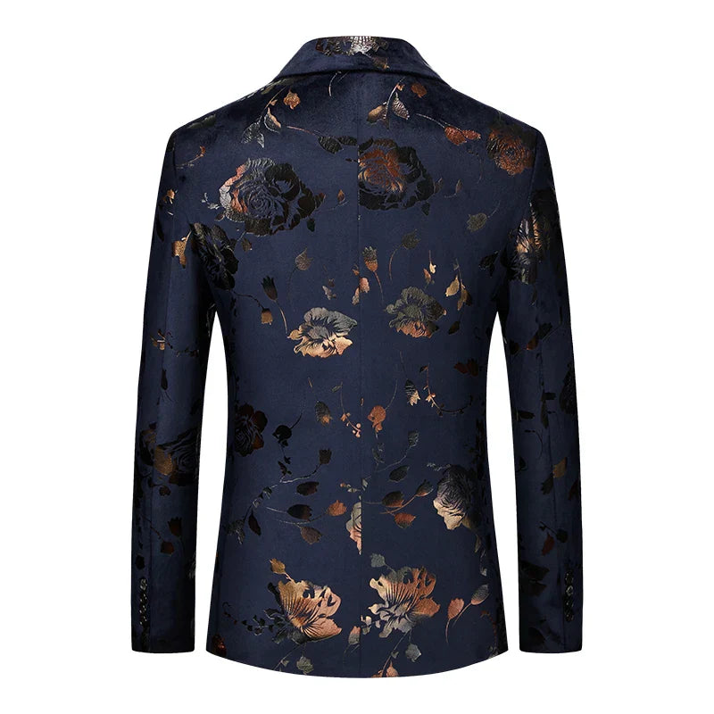 Herren Blazer Elegant Floral Modern