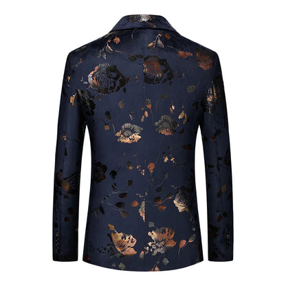 Herren Blazer Elegant Floral Modern