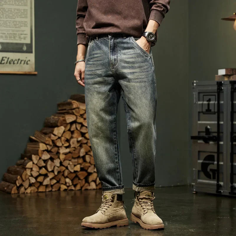 Herren Jeans Vintage Style Lässig Casual - BerlinGlamour