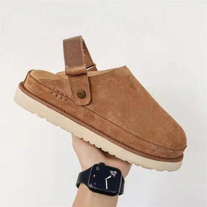 Bequeme Suede Clogs mit Fersenriemen Weich
