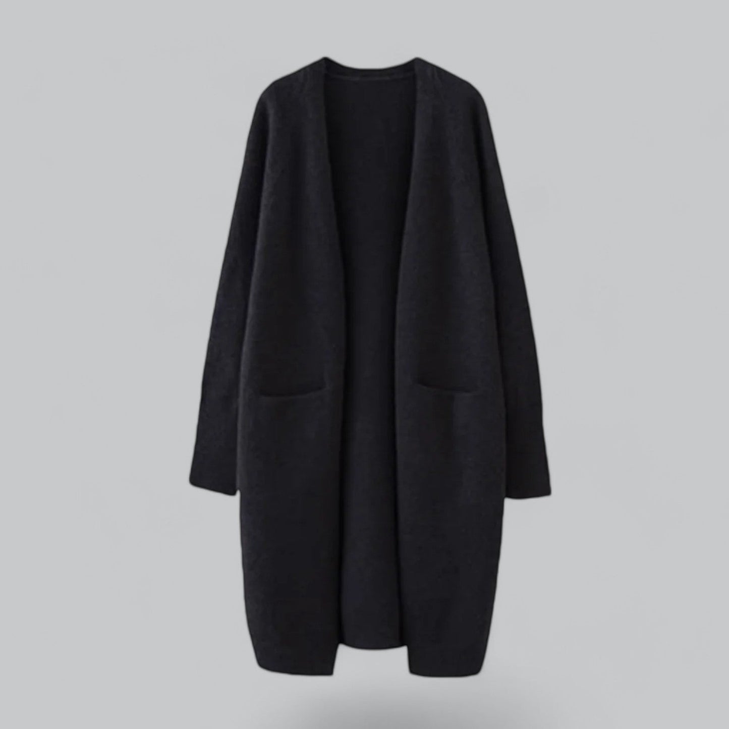 Elegante Frauen Strickjacke Lang aus Cashmere