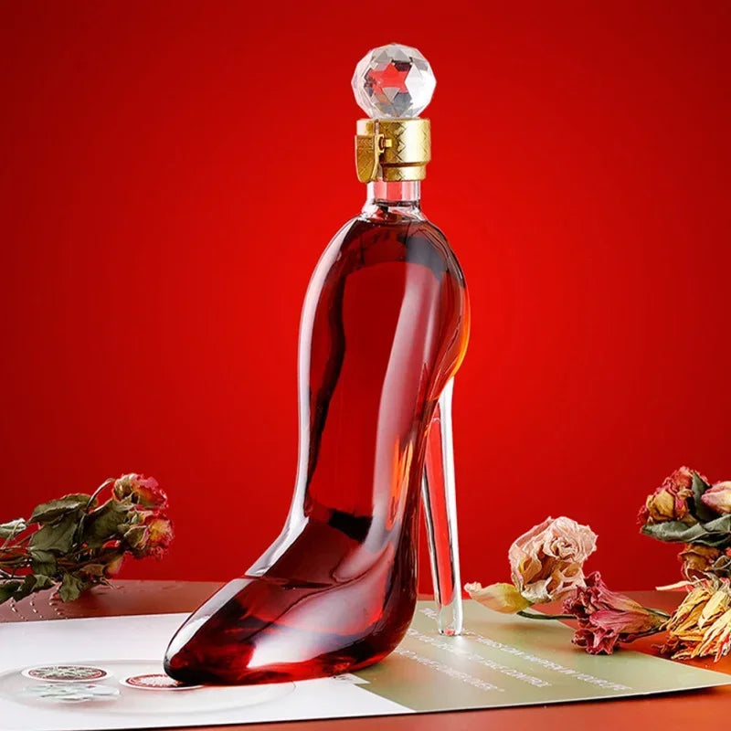 Glas Weinkaraffe Elegant Hochglanz Design