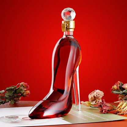 Glas Weinkaraffe Elegant Hochglanz Design