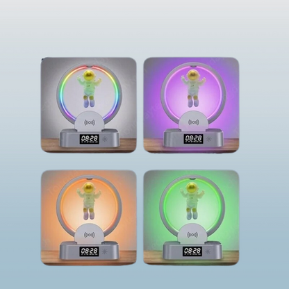 Astronauten Wecker RGB Lautsprecher LED Uhr