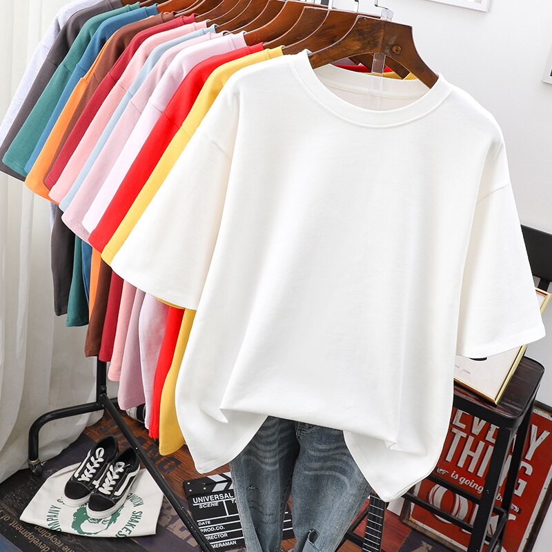 Damen T-Shirt Plus Size Baumwoll Kuschelig Größe XL - BerlinGlamour