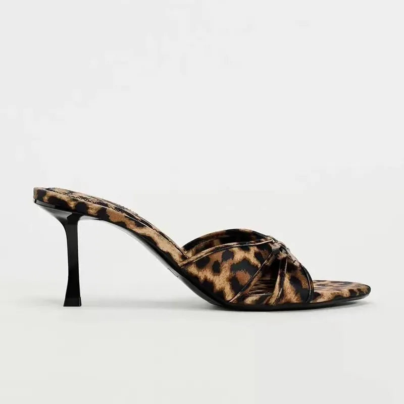 Panther Stilettos Mittelhohe Absätze Schuhe