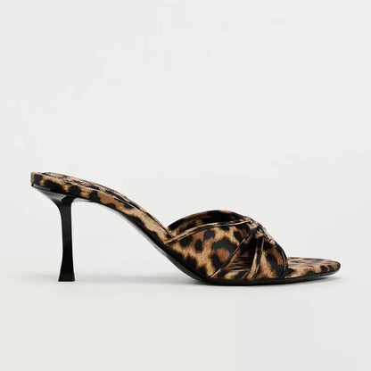 Panther Stilettos Mittelhohe Absätze Schuhe