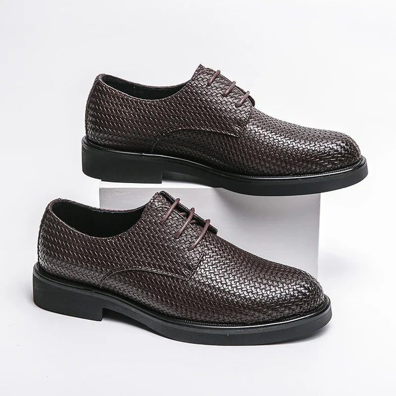 Herren Lederschuhe Oxfords Schwarz Elegannt