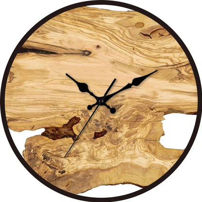 Moderne Wanduhr aus Acryl und Holz Geräuschlos