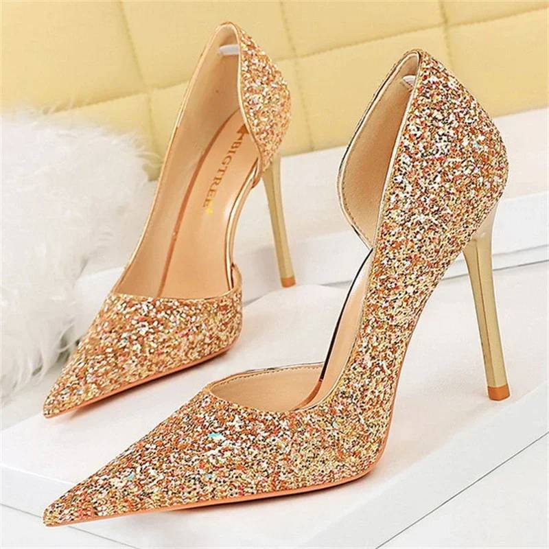 Stiletto Schuhe Hochzeit Hochhackig Glamour Damen