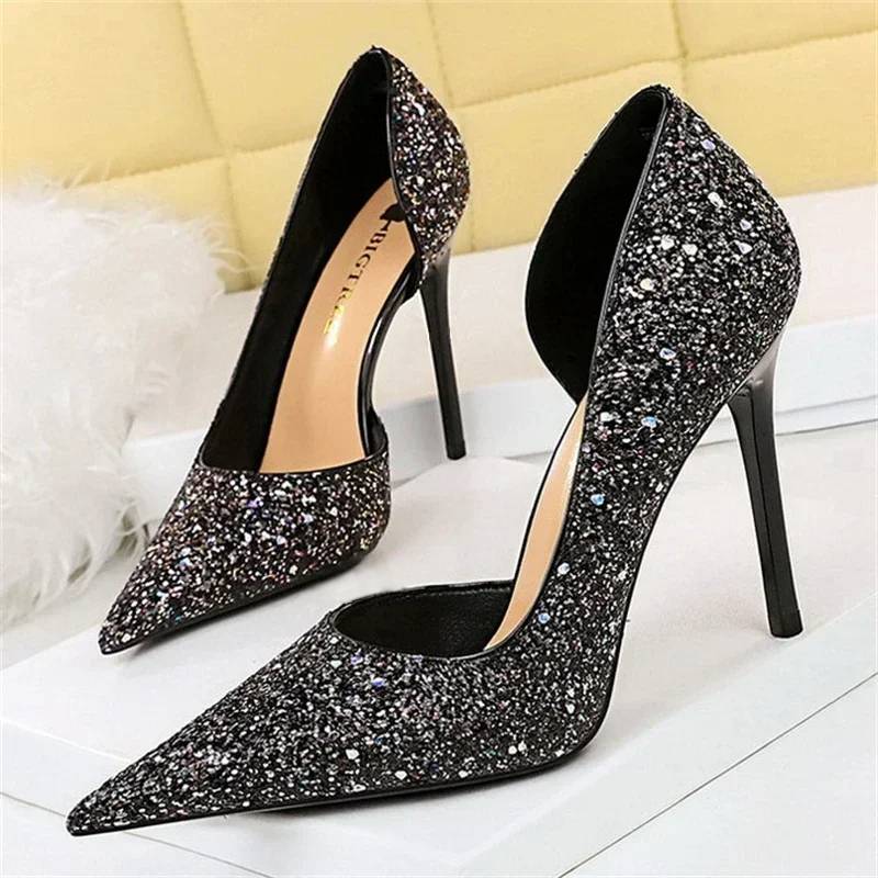 Stiletto Schuhe Hochzeit Hochhackig Glamour Damen