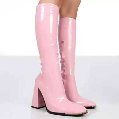 Heidi Stiefel Retro High Heel Schuhe Frauen