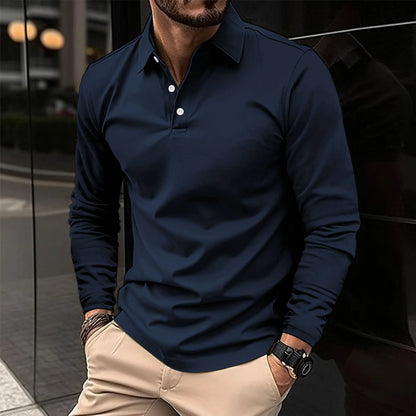 Herren Polo Klassisch Modern Weiss