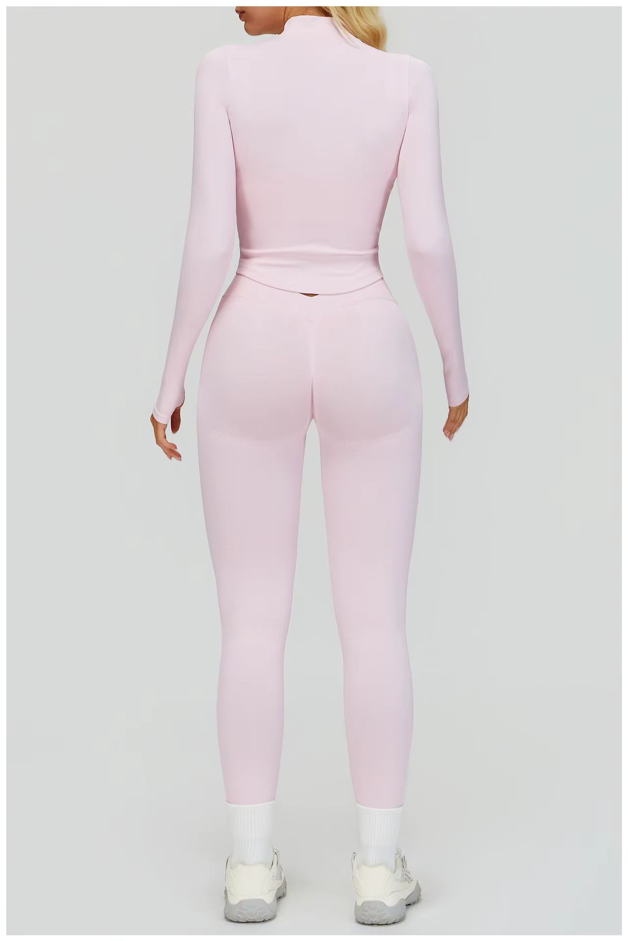 Sport Outfit Set Damen 3-teilig Leggings BH Jacke