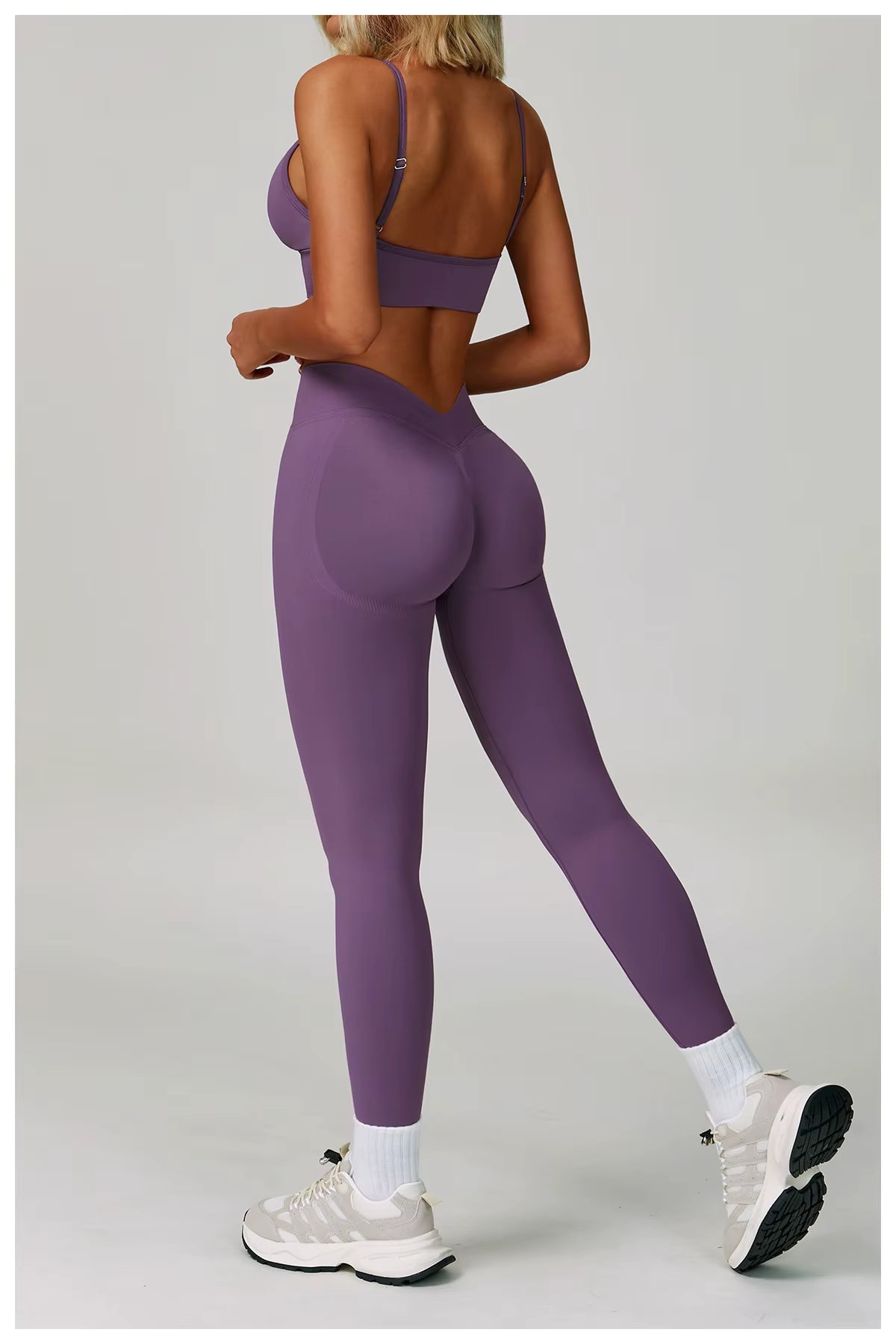 Sport Outfit Set Damen 3-teilig Leggings BH Jacke