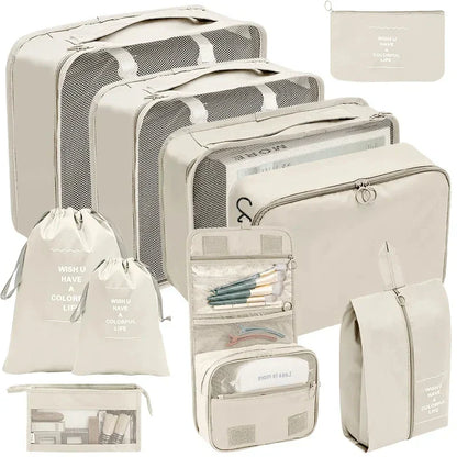 Reise-Organizer Set 7-10-teilig Faltbar Koffer-Boxen