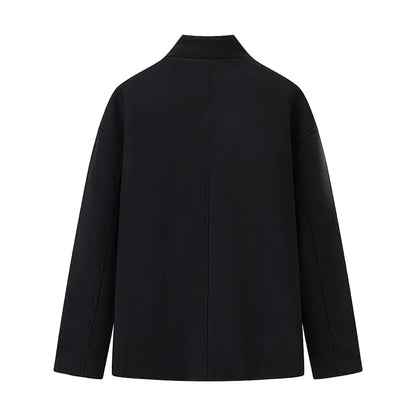 Oversized Damenjacke Doppelreihige Modern