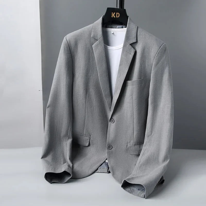 Herren Blazer Leinen Elegant Slim Fit