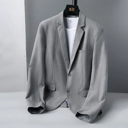Herren Blazer Leinen Elegant Slim Fit