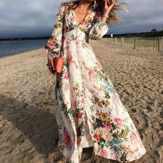 Johanna-Kleid mit Blumenmuster