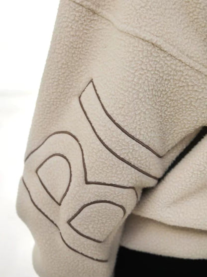 Große Teddy-Hoodie Fleece Oversize Kapuze Warm
