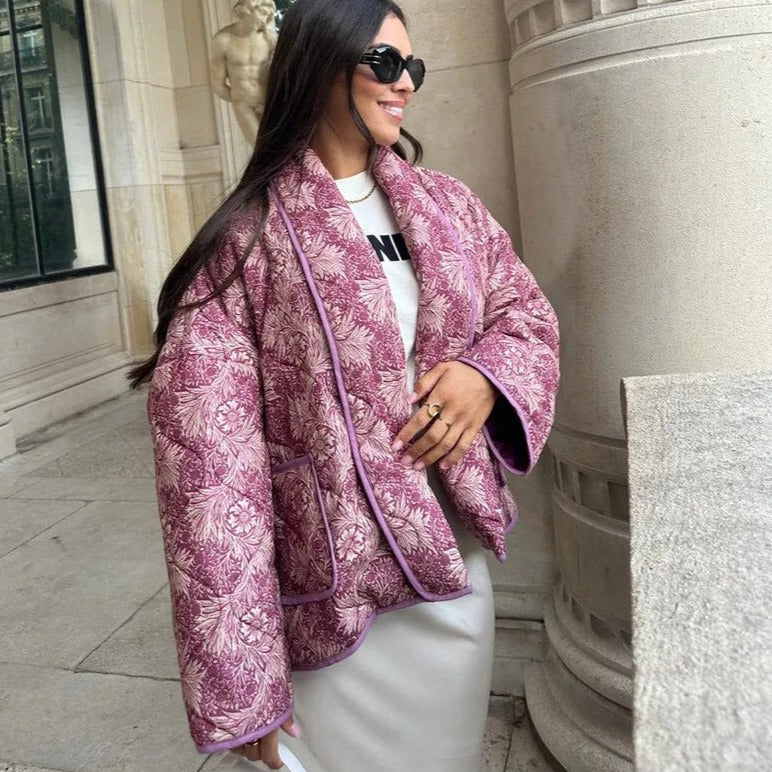 Elegantes Damenjacke mit Bedruckung Modern