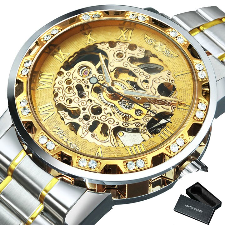 Titan Skelettuhr Mechanisch Leuchtend Elegant