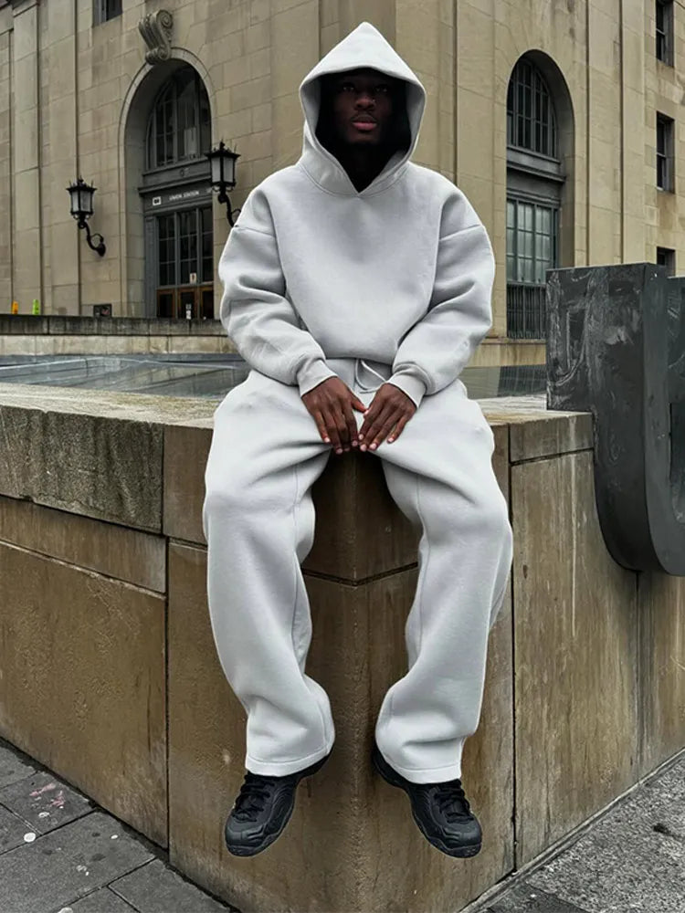 Männer Trainingsanzug Oversized Sportlich Bequem - BerlinGlamour