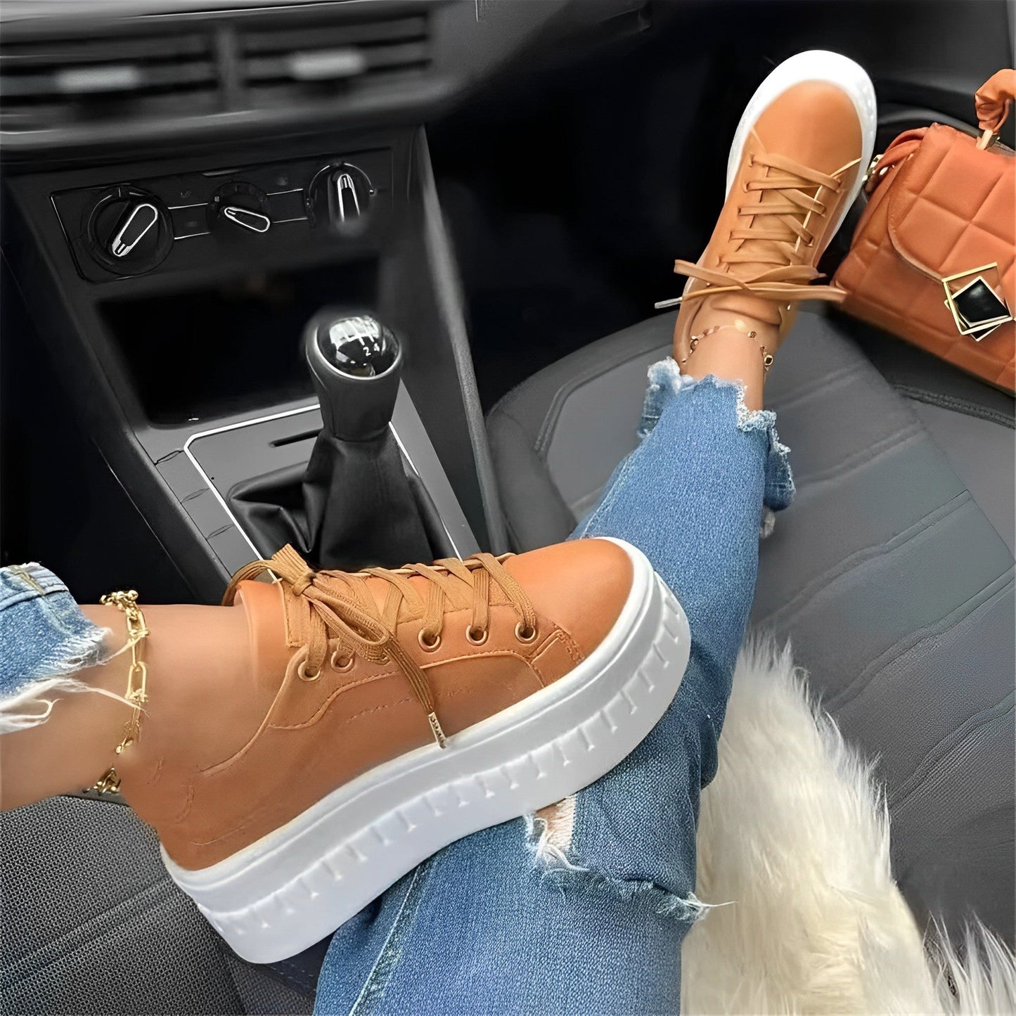 Große Sneaker mit Dämpfung Bequem Laufschuhe - BerlinGlamour