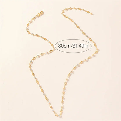 Schmuck Halskette Zirkon Kristall Damen Kette Bunt