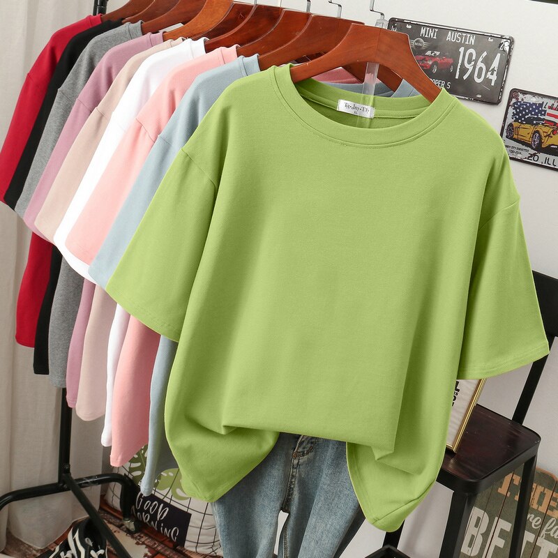Damen T-Shirt Plus Size Baumwoll Kuschelig Größe XL