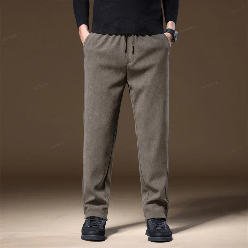 Herren Cordhose Stilvoll Bequem Grau