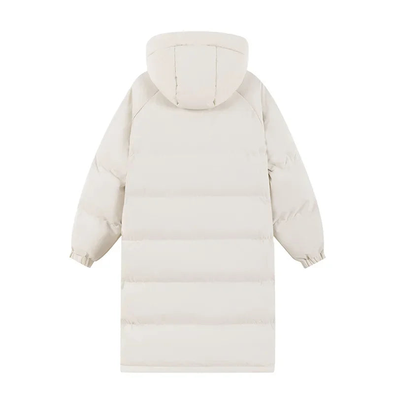 Damen Skijacke Lang Steppjacke Warm