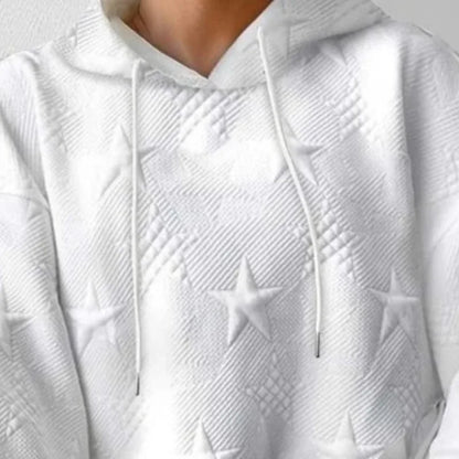 Großes weißes Kapuzenpullover von BerlinGlamour