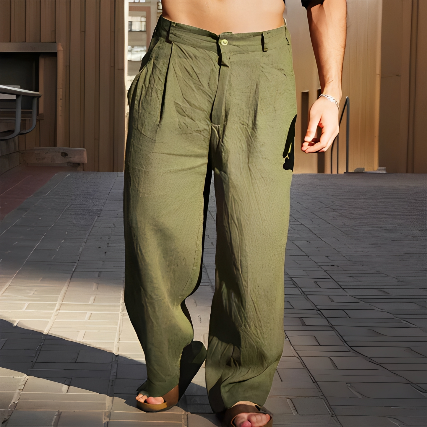 Herren Sommerhose Leicht Lässig Bequem