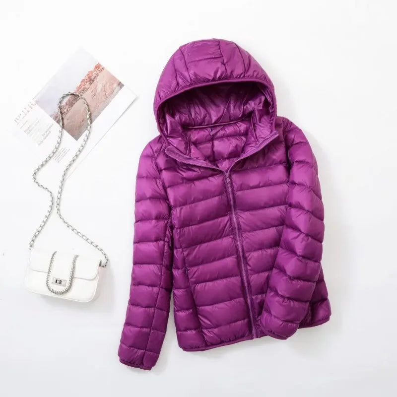 Daunenjacke Wendejacke Warm Damen