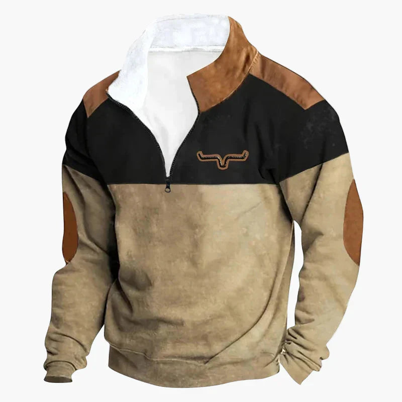 Western Style Pullover Azteken Muster Bequem