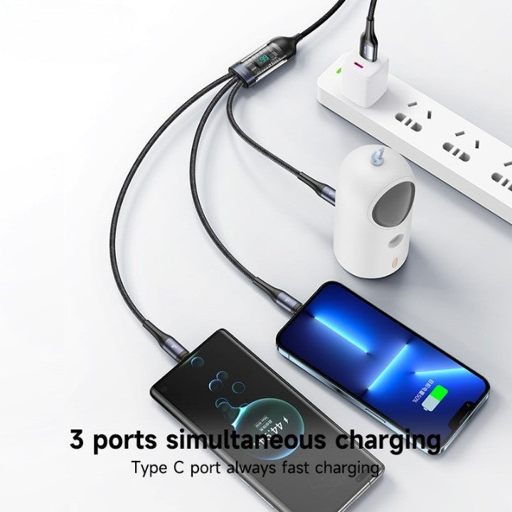 USB C Schnelllade Kabel 3 in 1 Universal