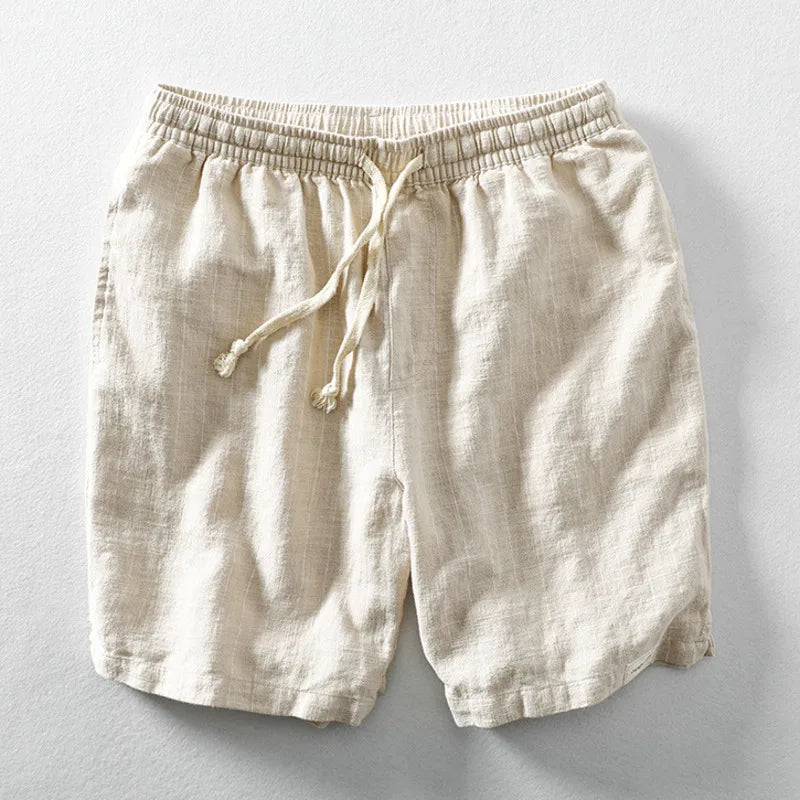 Bequeme Herren Leinen Shorts Sommer Leicht