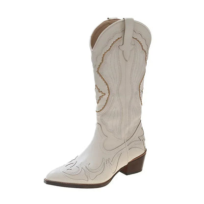 Western Stiefel Bestickt Damen Cowboy Stiefel