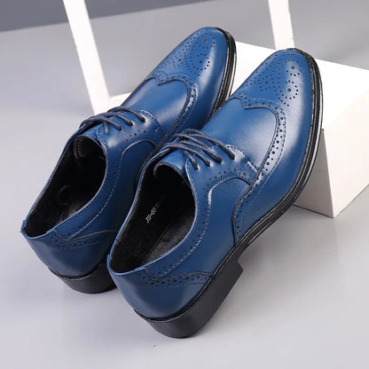 Herren Anzug Schuhe Bequem Oxford Schuhe Schwarz