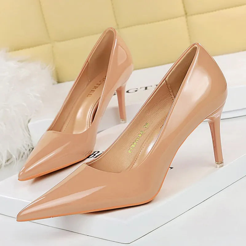 Hohe Pumpschuhe Damen Schuhe Glitzernd Party